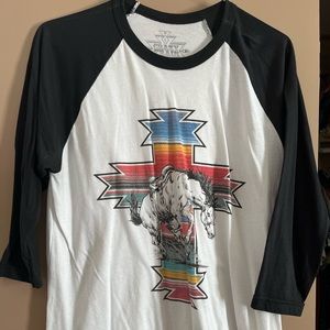 Crazy Train baseball tee large